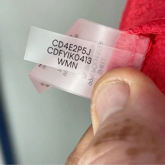 Calvin Klein Women's Flutter Sleeve V-Neck Gauze Dress Size 12 NWT Watermelon - Picture 16 of 16